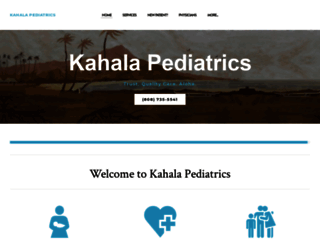 kahalapediatrics.com screenshot