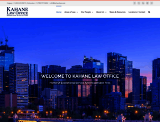 kahanelaw.com screenshot