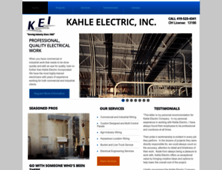 kahleelectric.com screenshot