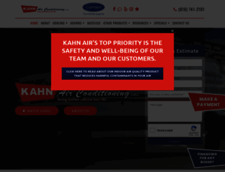 kahnair.com screenshot
