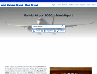 kahului-airport.com screenshot