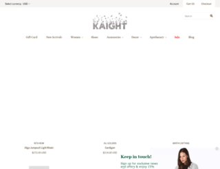 kaightshop.com screenshot