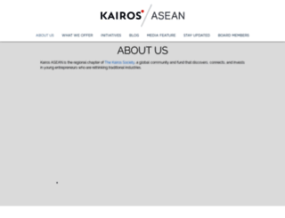 kairosasean.org screenshot