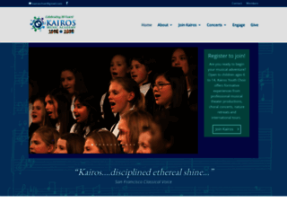 kairosmusicacademy.org screenshot