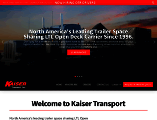 kaisertransport.com screenshot
