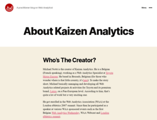 kaizen-analytics.com screenshot