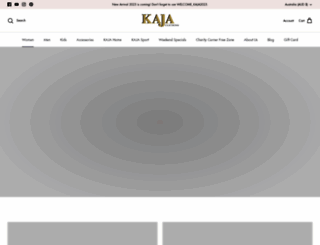 kajaclothing.com.au screenshot