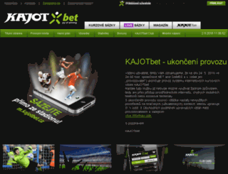 kajotbet.cz screenshot