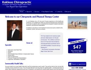 kakleaschiropractic.com screenshot