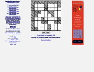 kakuroconquest.com screenshot
