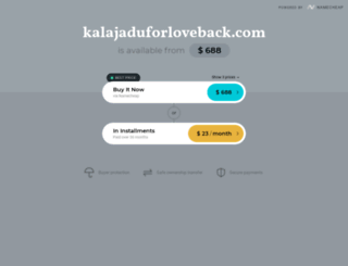 kalajaduforloveback.com screenshot