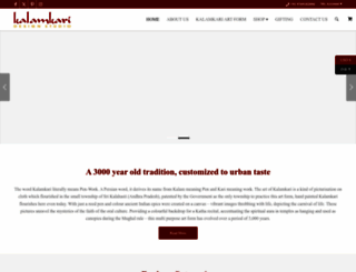 kalamkaridesigns.in screenshot