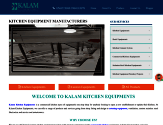 kalamkitchenequipments.com screenshot