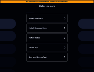 kalevspa.com screenshot