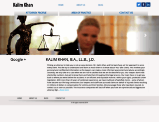 kalimkhanlawfirm.com screenshot
