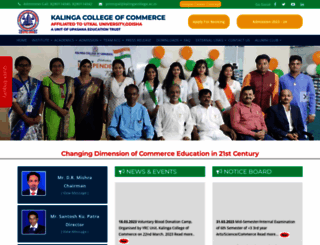 kalingacollege.ac.in screenshot