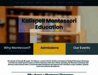 kalispellmontessori.com screenshot