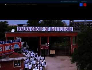 kalkadentalcollege.com screenshot