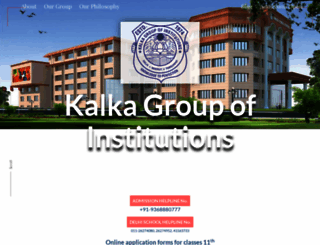 kalkaeducationalsociety.com screenshot