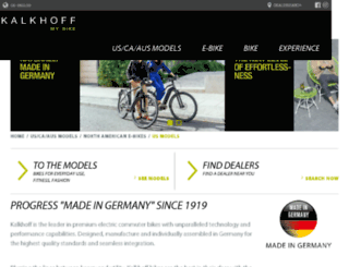 kalkhoff-bikes.de screenshot