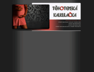 kalkulacka-tehotenska.cz screenshot