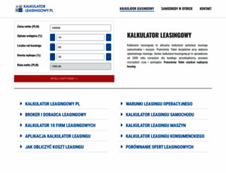 kalkulator-leasingowy.pl screenshot