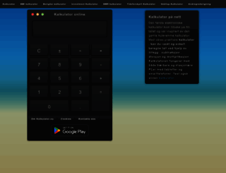 kalkulatoronline.no screenshot