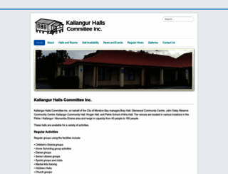 kallangurhalls.org screenshot