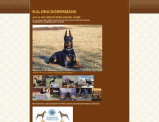 kaloradobermans.com screenshot