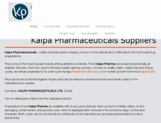 kalpa-pharmaceuticals.jimdo.com screenshot