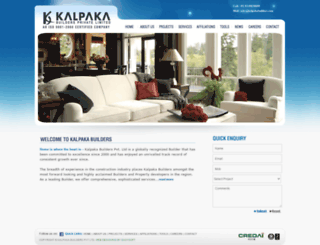kalpakabuilders.com screenshot