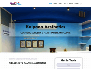 kalpanaaesthetics.com screenshot