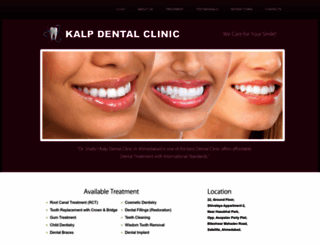 kalpdentalclinic.com screenshot