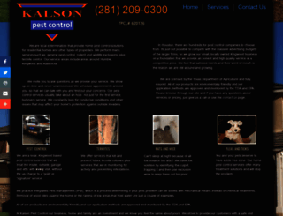 kalsonpestcontrol.com screenshot