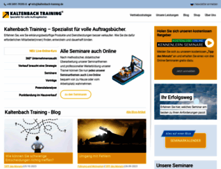 kaltenbach-training.de screenshot