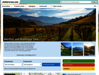 kalterersee.com screenshot