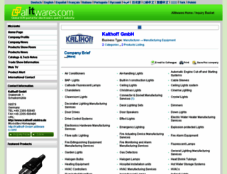 kalthoff-gmbh.allitwares.com screenshot