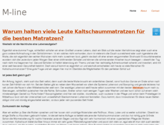 kaltschaummatratzen1.jimdo.com screenshot