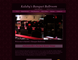 kalubysbanquetballroom.com screenshot