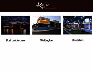 kaluzrestaurant.com screenshot