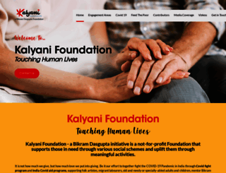 kalyani.foundation screenshot