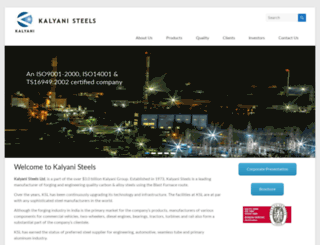 kalyanisteels.com screenshot