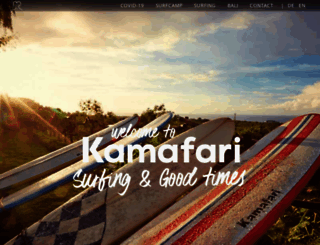 kamafari-surfcamps.com screenshot