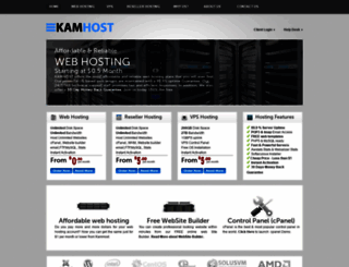 kamhost.com screenshot