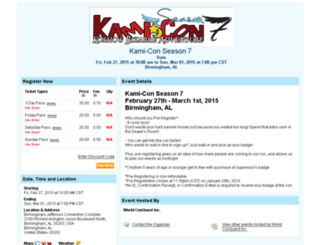 kamicons7.eventsbot.com screenshot