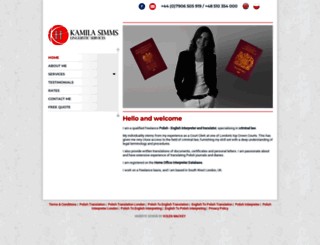 kamilasimms.co.uk screenshot