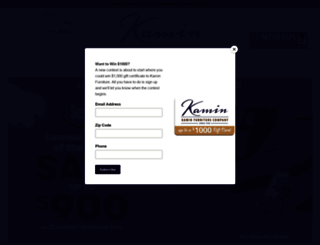 kaminfurniture.com screenshot