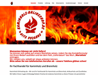 kaminholz-onlineshop.de screenshot