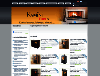 kaminiplus.lv screenshot