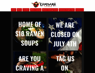 kamisamaramen.com screenshot